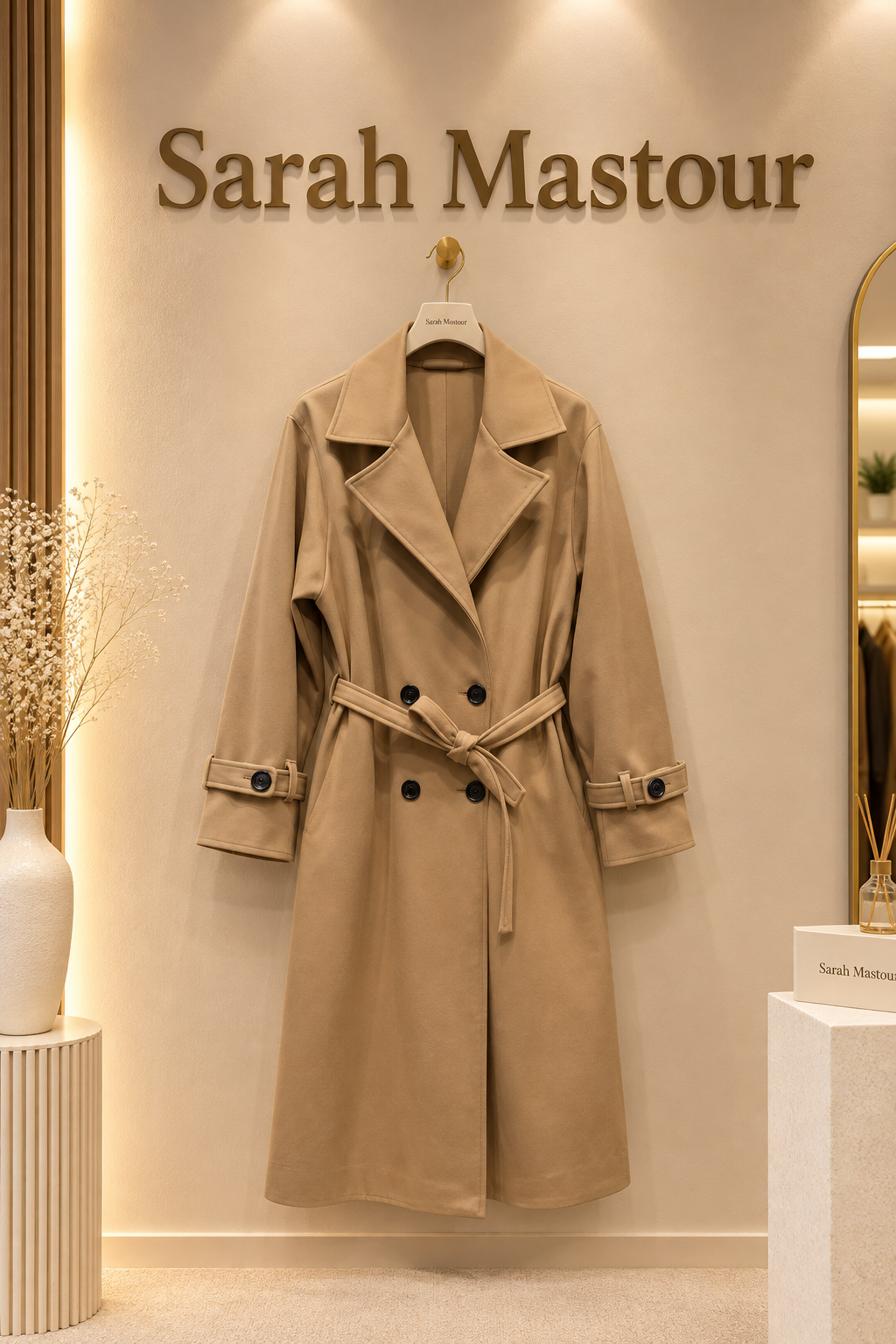 Manteau Trench avec bouton