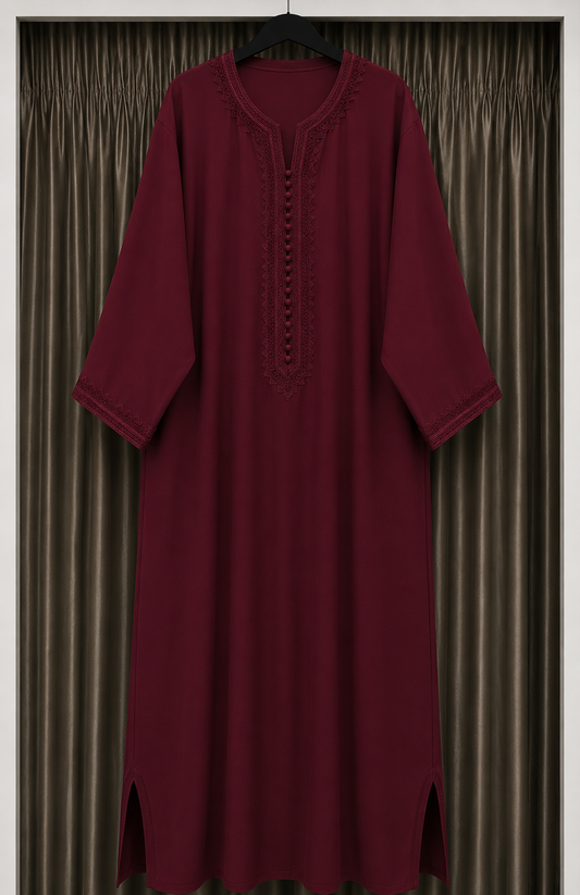 Abaya bordeaux