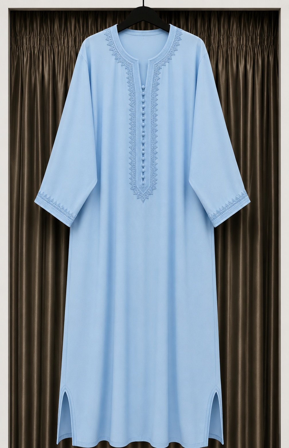 Abaya bleue ciel