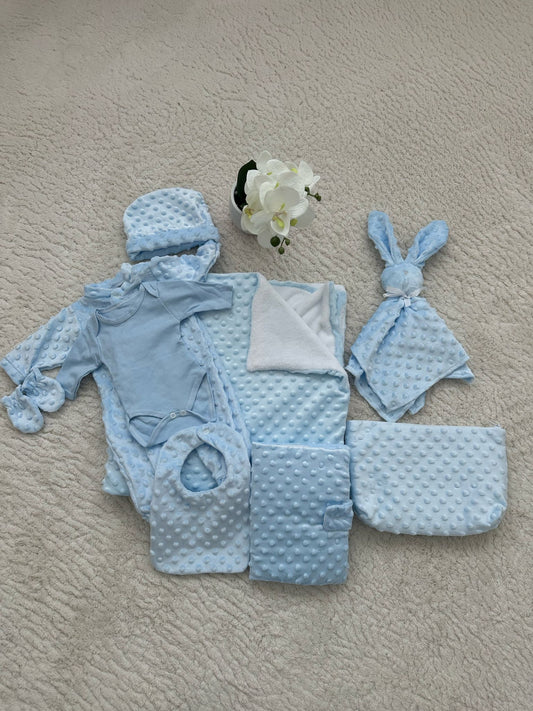 Coffret naissance – Bleu ciel douceur, 0-3 mois