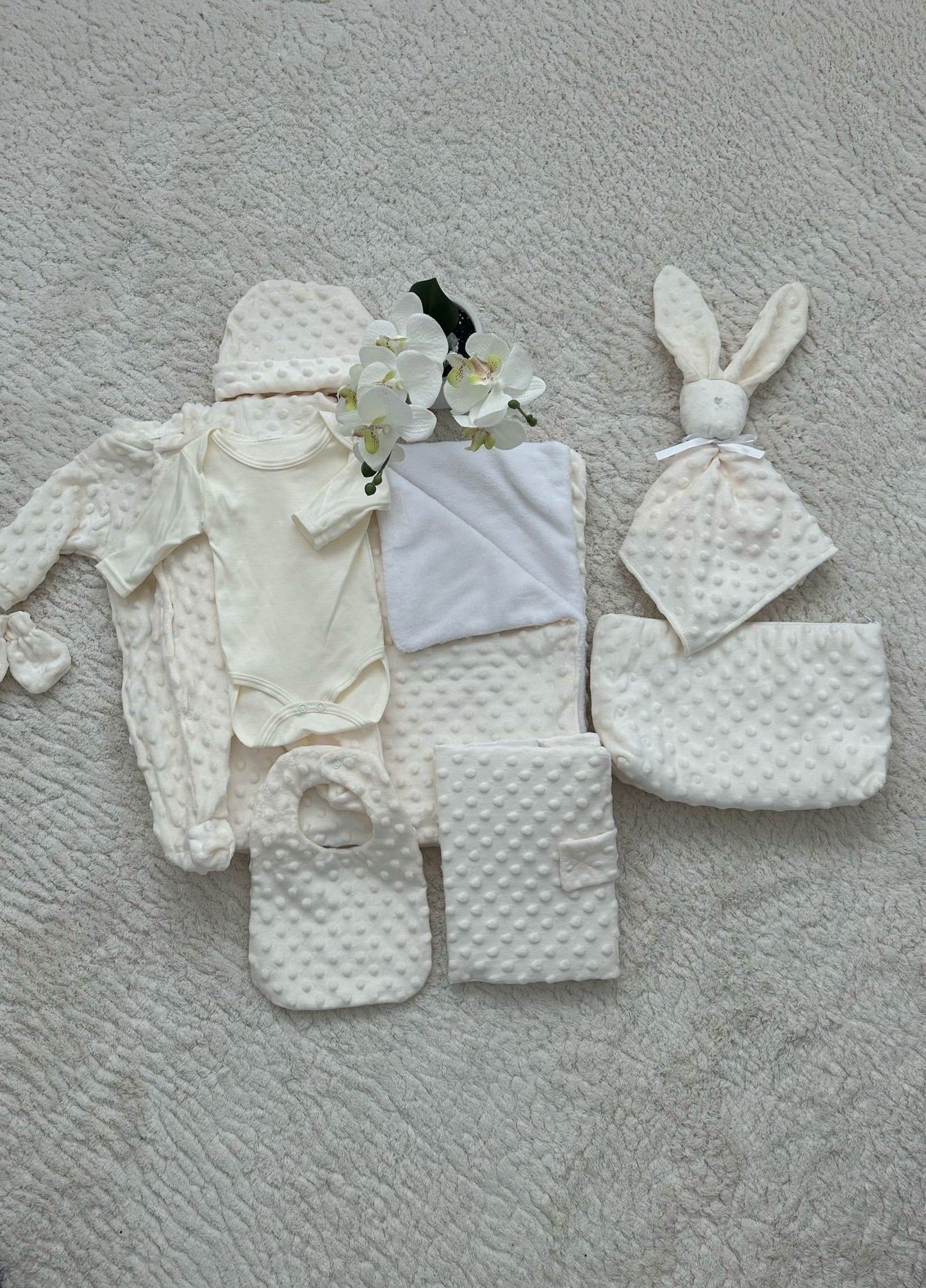 Coffret naissance – Écru Élégance, 0-3 mois