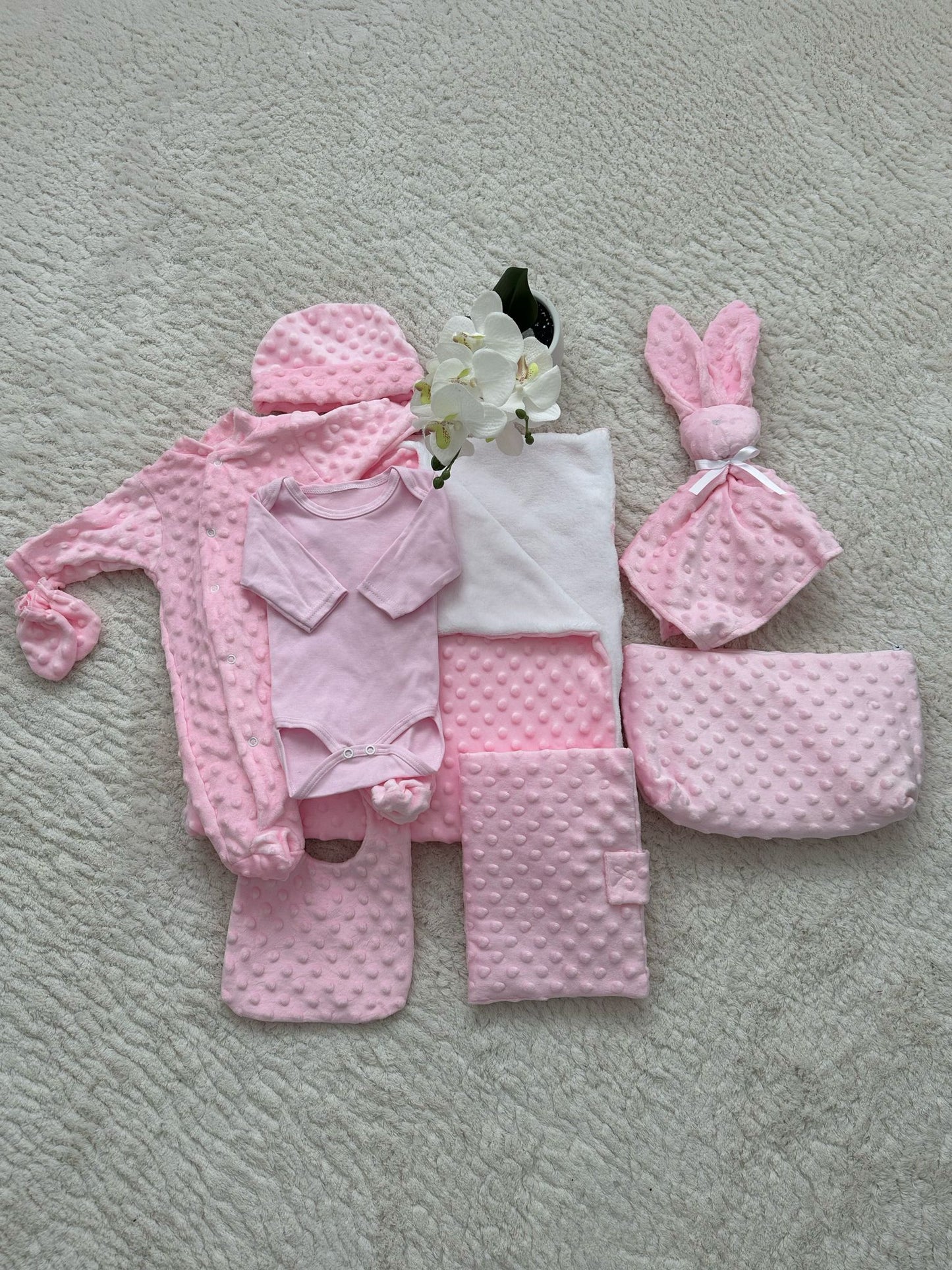 Coffret naissance – Rose tendre, 0-3 mois