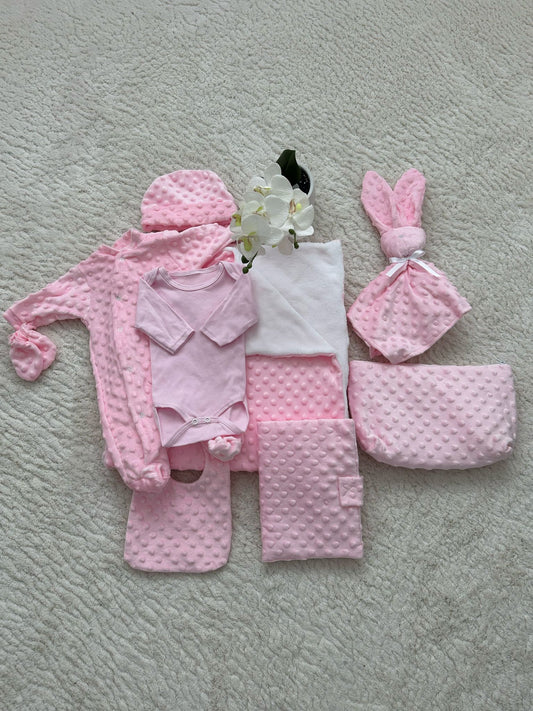 Coffret naissance – Rose tendre, 0-3 mois